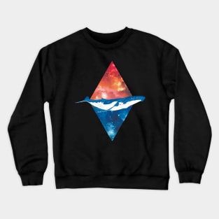 Space Time Whale Crewneck Sweatshirt